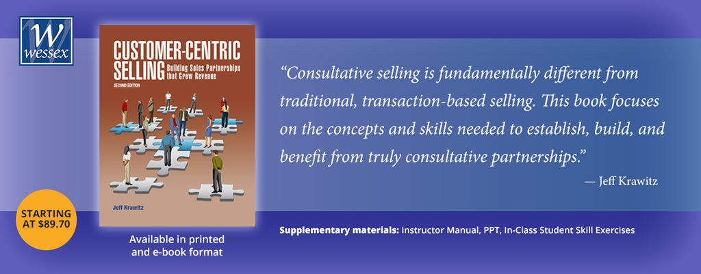 Featured Book: Customer Centric Selling by Professor Krawitz
